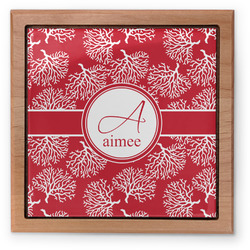 Coral Pet Urn w/ Name and Initial