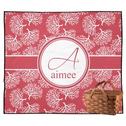 Coral Outdoor Picnic Blanket (Personalized)