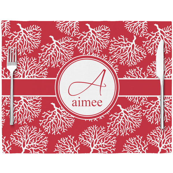 Coral Placemat with Props