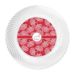 Coral Plastic Party Dinner Plates - 10" (Personalized)