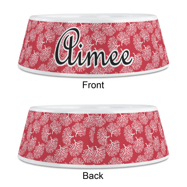 Coral Plastic Pet Bowls - Medium - APPROVAL