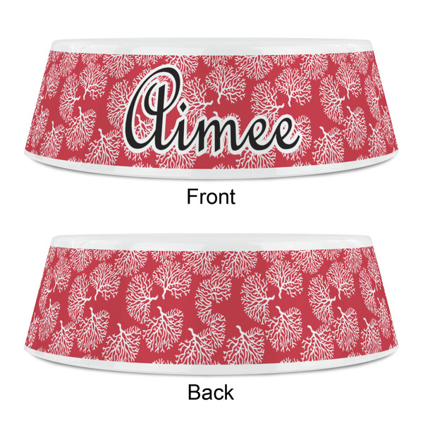 Coral Plastic Pet Bowls - Small - APPROVAL