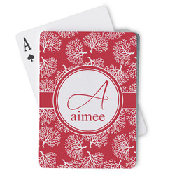 Coral Playing Cards (Personalized)