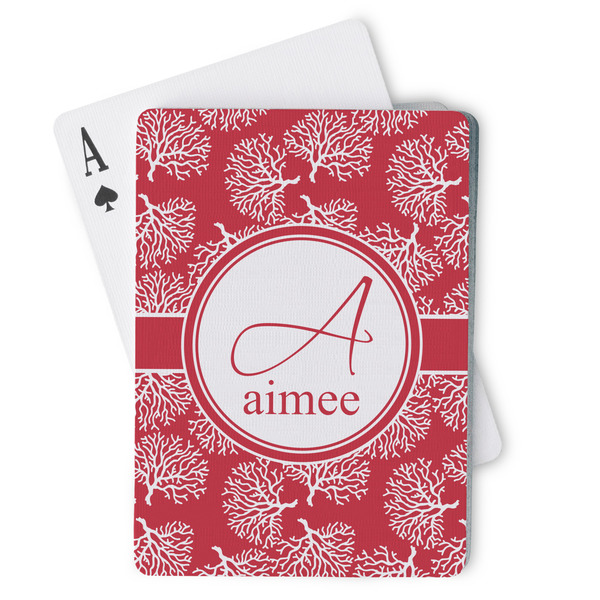 Custom Coral Playing Cards (Personalized)