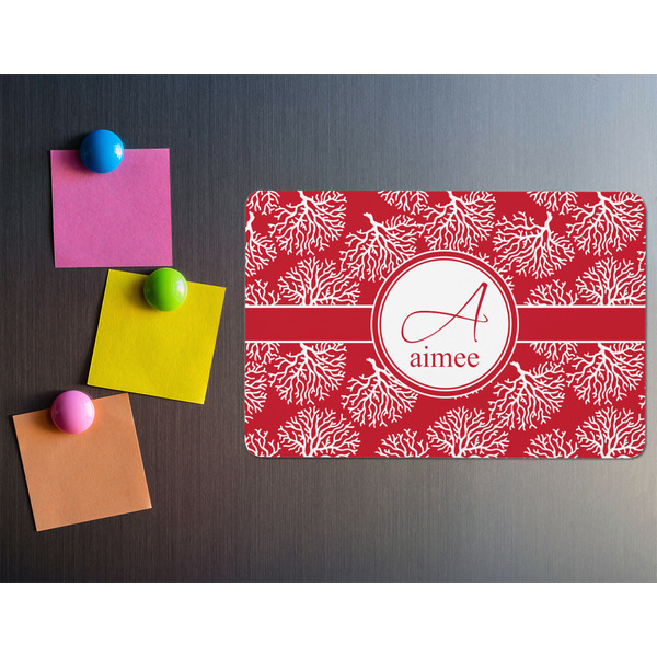 Coral Rectangular Fridge Magnet - LIFESTYLE
