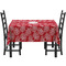 Coral Rectangular Tablecloths - Side View