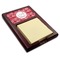 Coral Red Mahogany Sticky Note Holder - Angle
