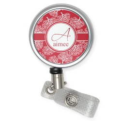 Coral Retractable Badge Reel (Personalized)