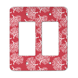 Coral Rocker Style Light Switch Cover - Two Switch