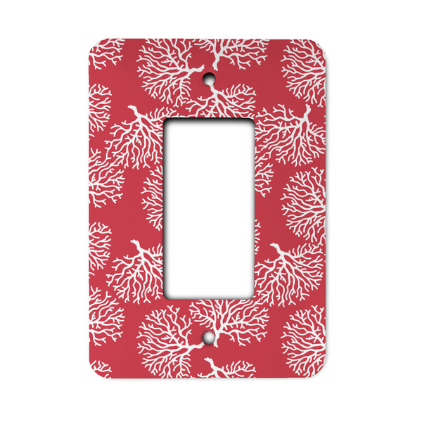 Custom Coral Rocker Style Light Switch Cover