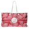 Coral Large Rope Tote Bag - Front View