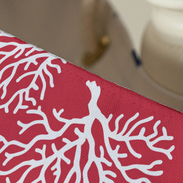 Coral Large Rope Tote - Close Up View