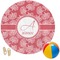 Coral Round Beach Towel (Personalized)
