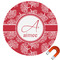Coral Round Car Magnet - 10" (Personalized)