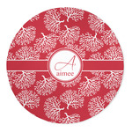 Coral 5' Round Indoor Area Rug (Personalized)