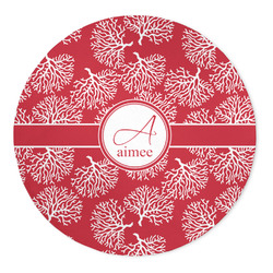 Coral 5' Round Indoor Area Rug (Personalized)