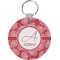 Coral Round Plastic Keychain (Personalized)