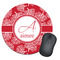 Coral Round Mouse Pad