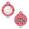 Coral Round Pet ID Tag - Large - Approval