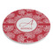 Coral Round Stone Trivet - Angle View
