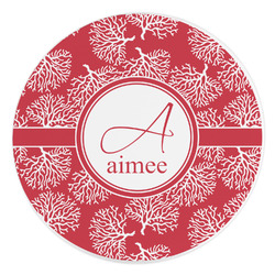 Coral Round Stone Trivet (Personalized)
