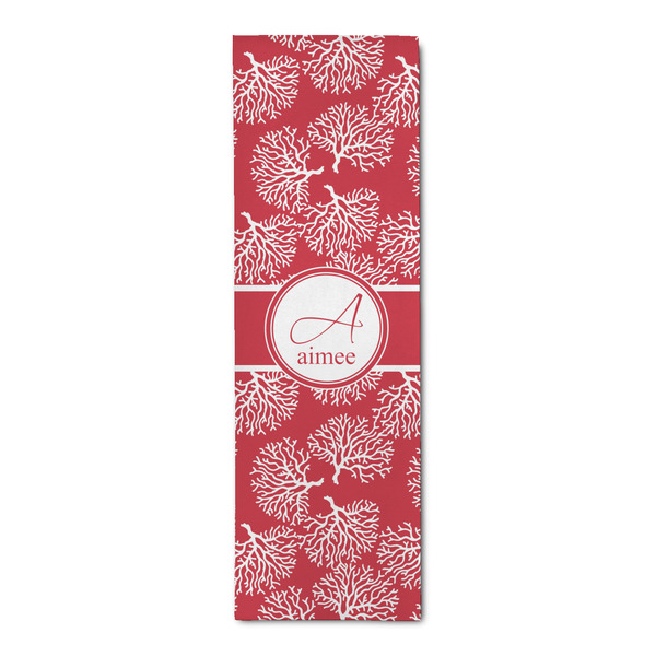 Custom Coral Runner Rug - 2.5'x8' w/ Name and Initial