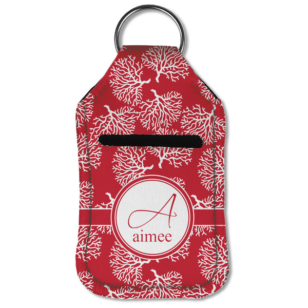 Coral Sanitizer Holder Keychain - Small (Front Flat)