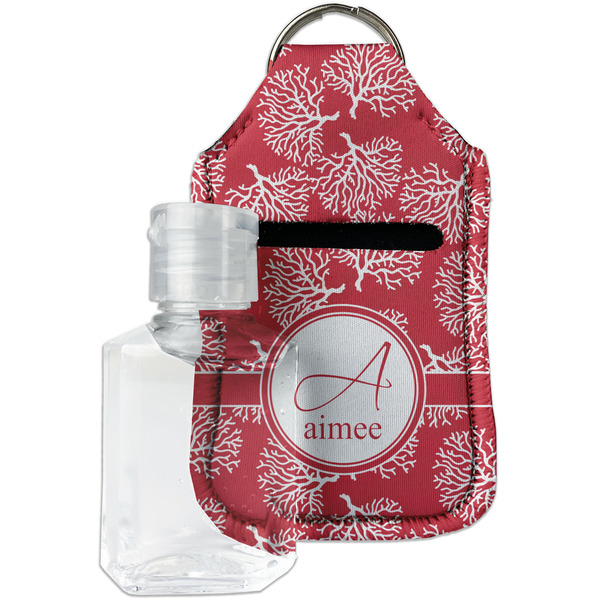 Custom Coral Hand Sanitizer & Keychain Holder (Personalized)