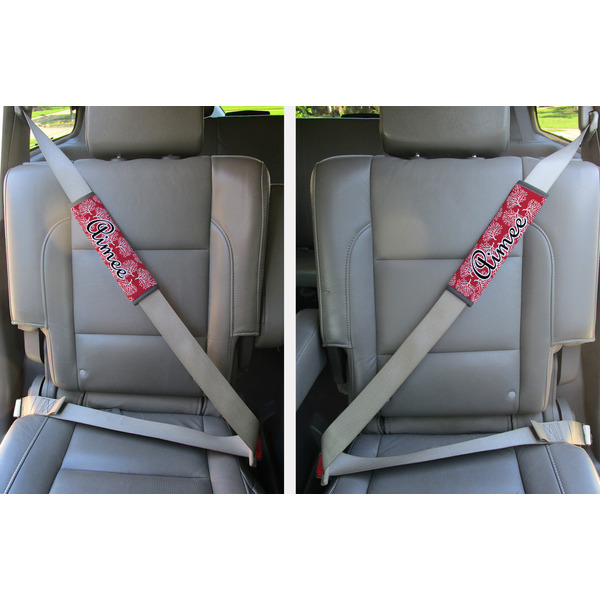 Coral Seat Belt Covers (Set of 2 - In the Car)