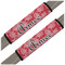 Coral Seat Belt Covers (Set of 2) (Personalized)