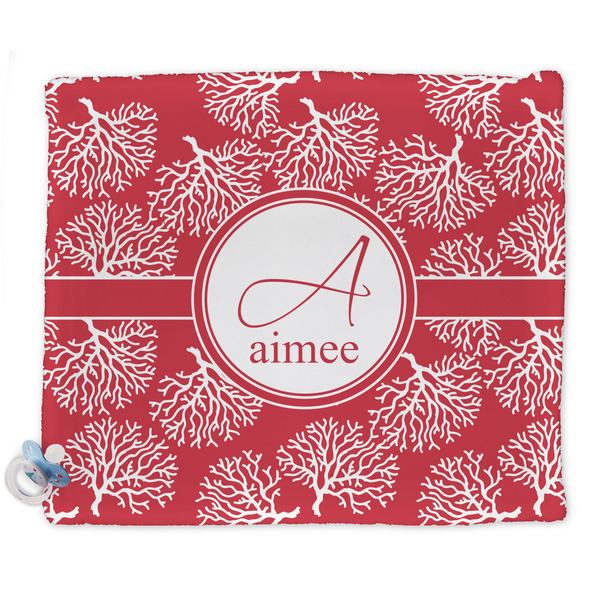 Custom Coral Security Blanket - Single Sided (Personalized)