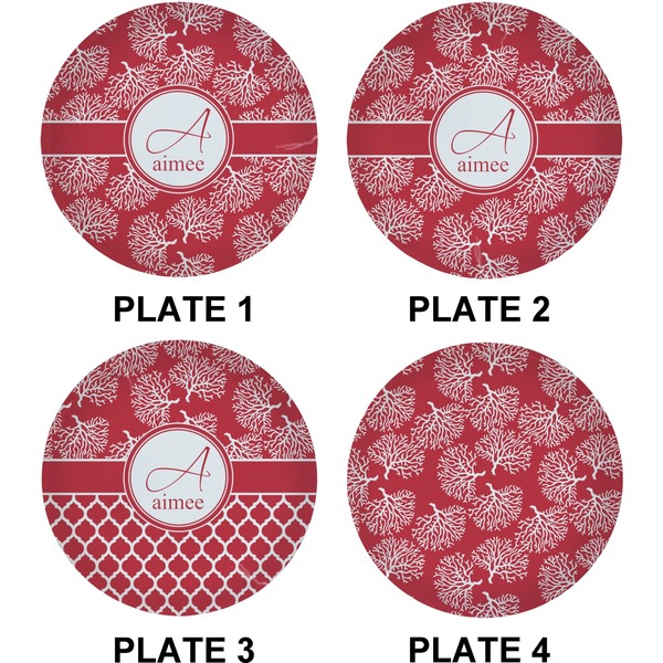 Coral Set of Lunch / Dinner Plates (Approval)