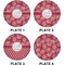 Coral Set of Lunch / Dinner Plates (Approval)