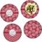 Coral Set of Lunch / Dinner Plates