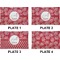Coral Set of Rectangular Dinner Plates (Approval)