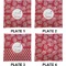 Coral Set of Square Dinner Plates (Approval)