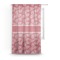Coral Sheer Curtain With Window and Rod