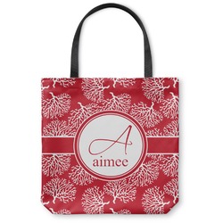 Coral Canvas Tote Bag - Medium - 16"x16" (Personalized)