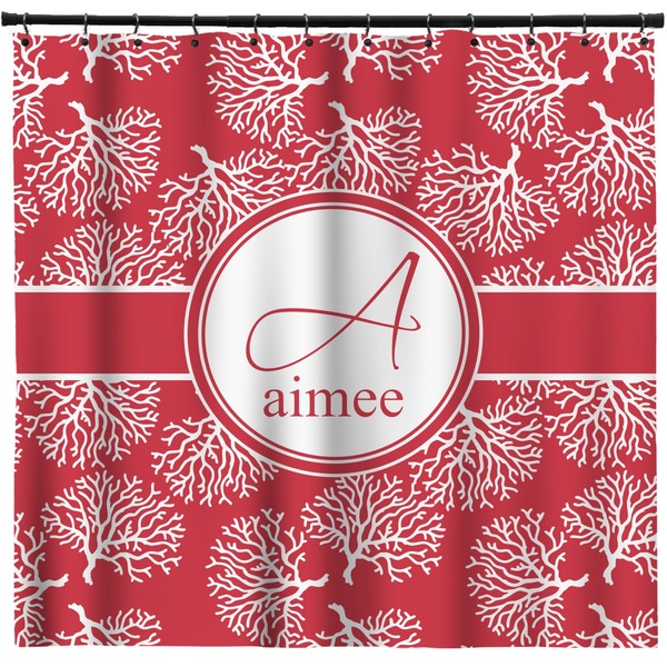 Custom Coral Shower Curtain - Custom Size (Personalized)