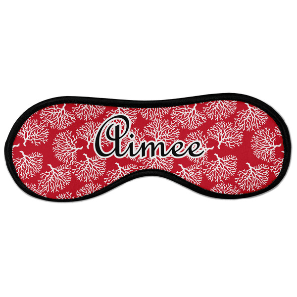 Custom Coral Sleeping Eye Masks - Large (Personalized)