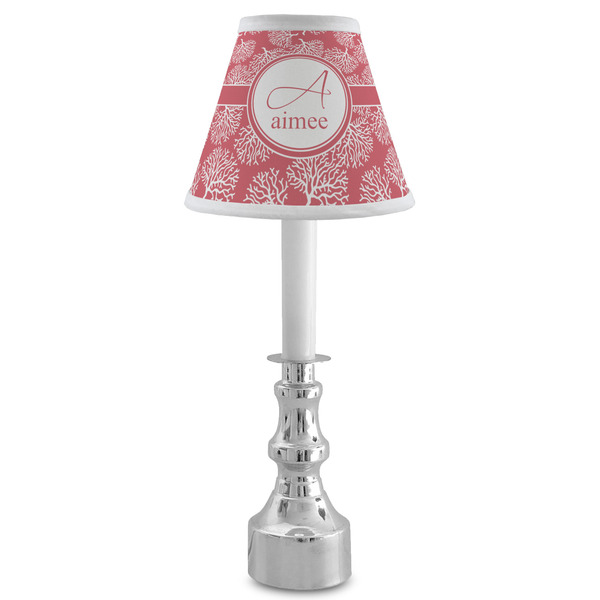 Coral Small Chandelier Lamp - LIFESTYLE (on candle stick)