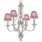 Coral Small Chandelier Shade - LIFESTYLE (on chandelier)