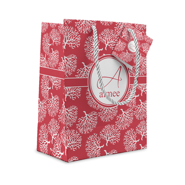 Custom Coral Small Gift Bag (Personalized)