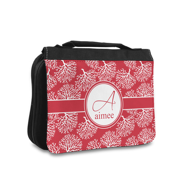 Custom Coral Toiletry Bag - Small (Personalized)