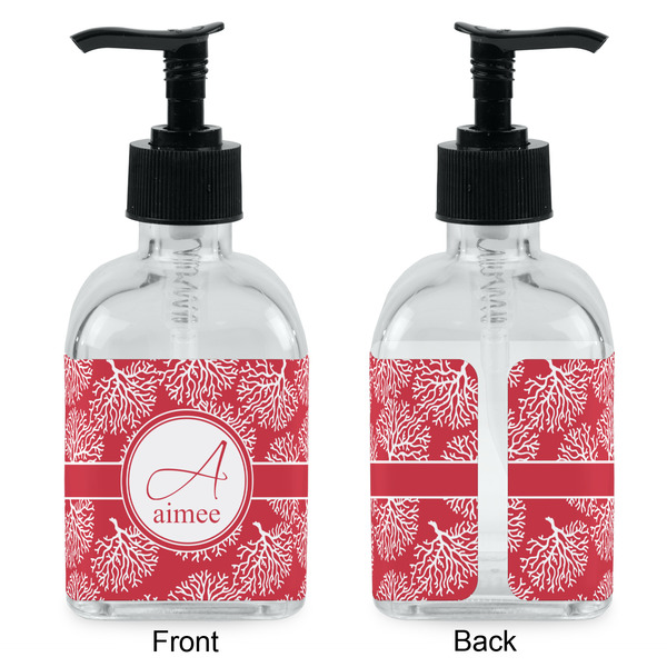 Coral Glass Soap/Lotion Dispenser - Approval
