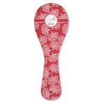 Coral Ceramic Spoon Rest (Personalized)