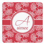 Coral Square Decal - Large (Personalized)