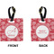 Coral Square Luggage Tag (Front + Back)