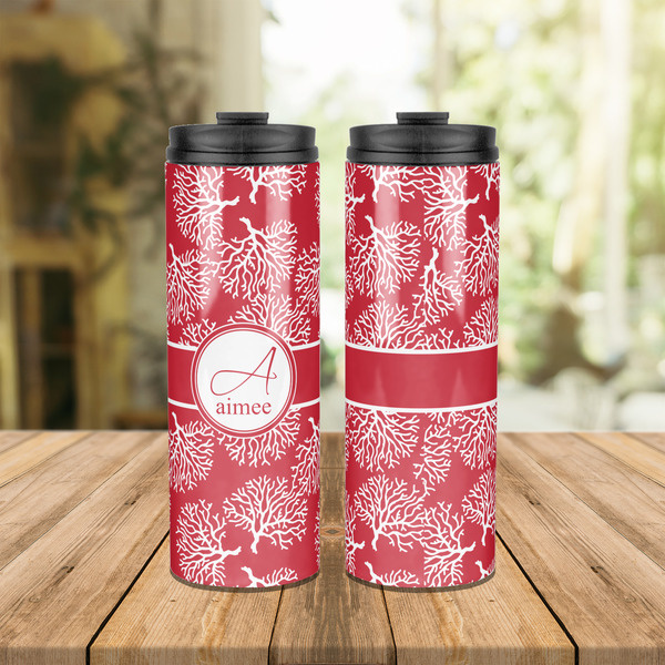 Coral Stainless Steel Tumbler - Lifestyle