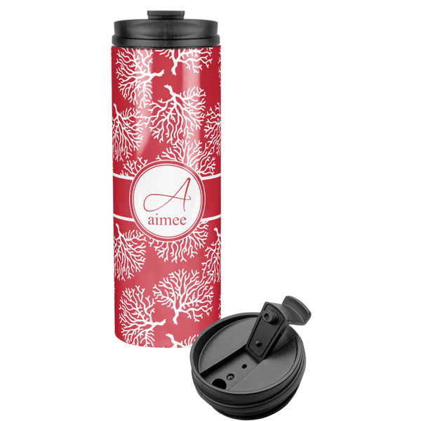 Custom Coral Stainless Steel Skinny Tumbler (Personalized)